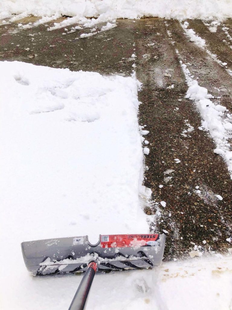 shoveling snow